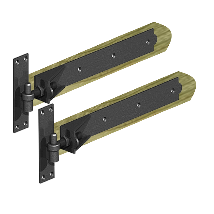 Gate/s Opening Out Wooden Hinge Packers